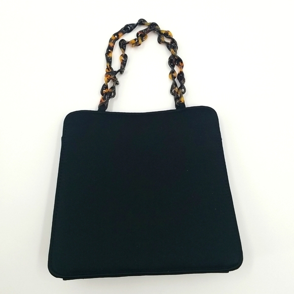 Susan Gail Handbags - Susan Gail Mini Bag w Tortoise Handle